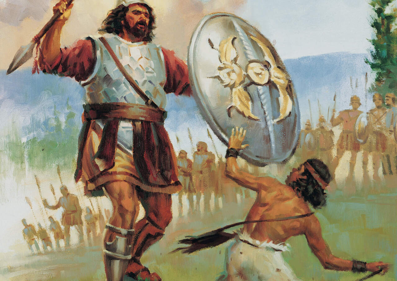 David fights Goliath