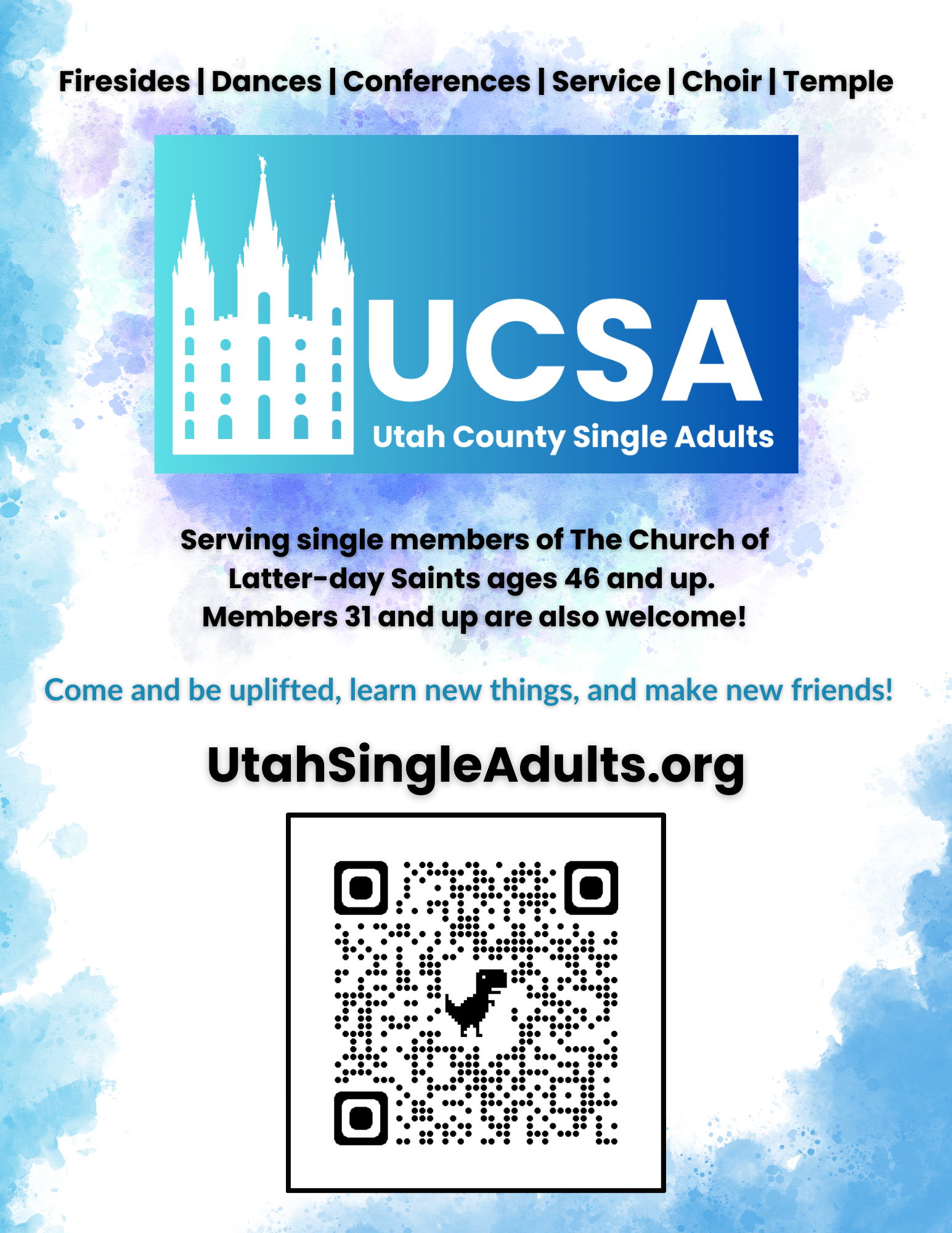 Utah County Single Adults Share Flyer